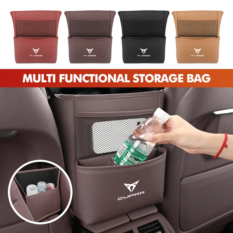 Car Seat Middle Hanger Storage Bag Armrest Box Tiding Pocket For Cupra Seat Leon Mk3 Mk2 5f 6j 6l Tarraco Formentor Altea