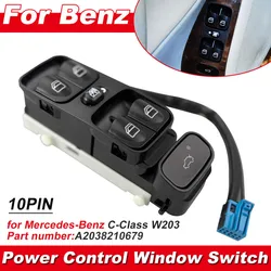 Power Master Window Switch Button For Mercedes Benz W203 C200 C220 C180 C230 A2038200110 2038200110 2038210679 A203821067 Class