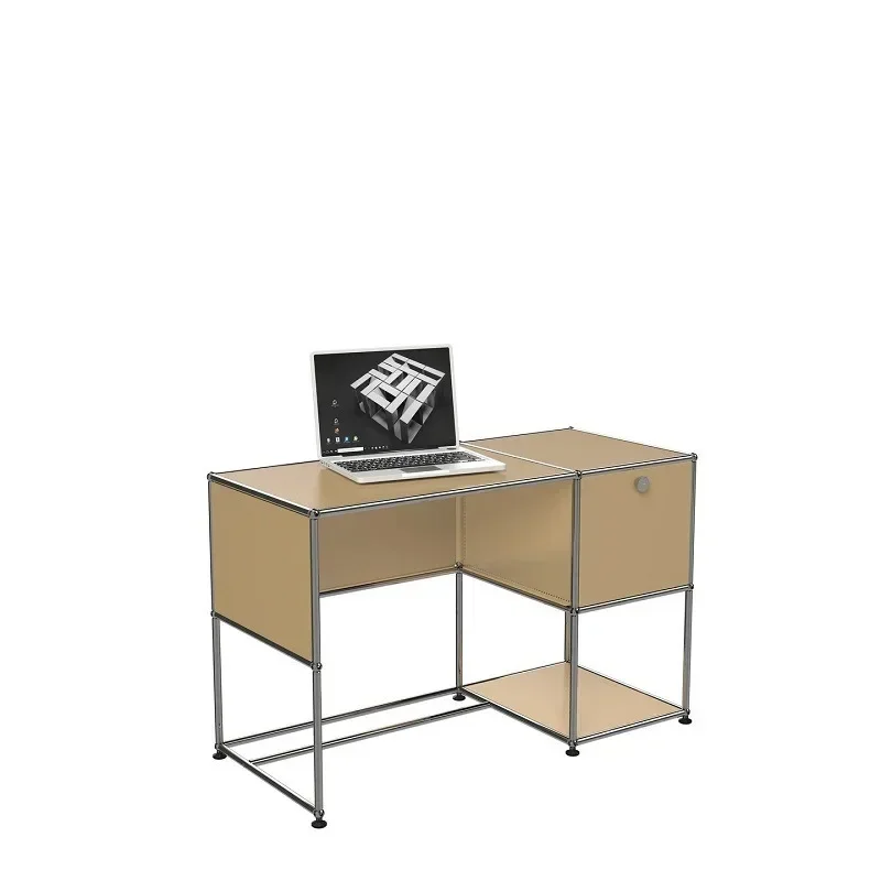 

Medieval, Modular Cabinet Combination, Computer Desk, Desk, Simple Modern, Stainless Steel Desk