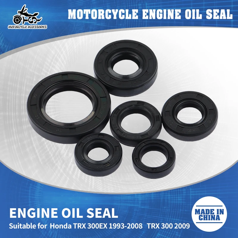 

SJ Engine Oil Seal Kit For Honda TRX300EX 1993-2007 2008 TRX300X 2009 Motorcycle Shift Crankshaft Rubber Sealing Gasket Full Kit