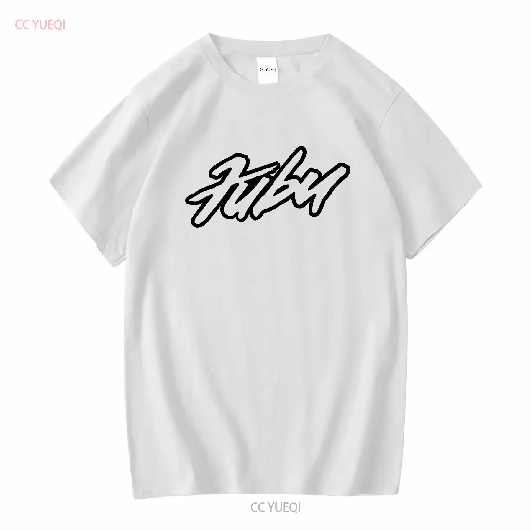 Camiseta FUBU para adultos con logotipo de hechizo blanco grande para nosotros, Top transpirable lavado vintage para uso diario, gráfico elegante