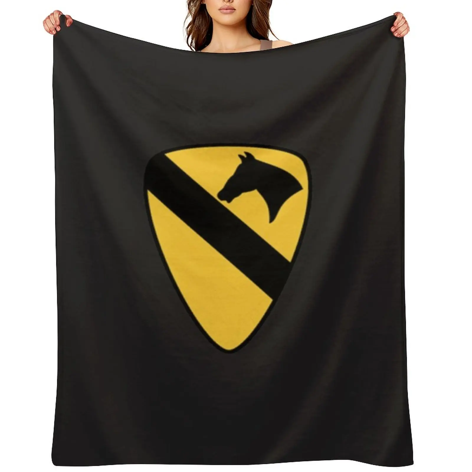 

1st Cavalry Division Classic T-Shirt Throw Blanket Vintage blankets and throws Soft Plaid Tourist Blankets
