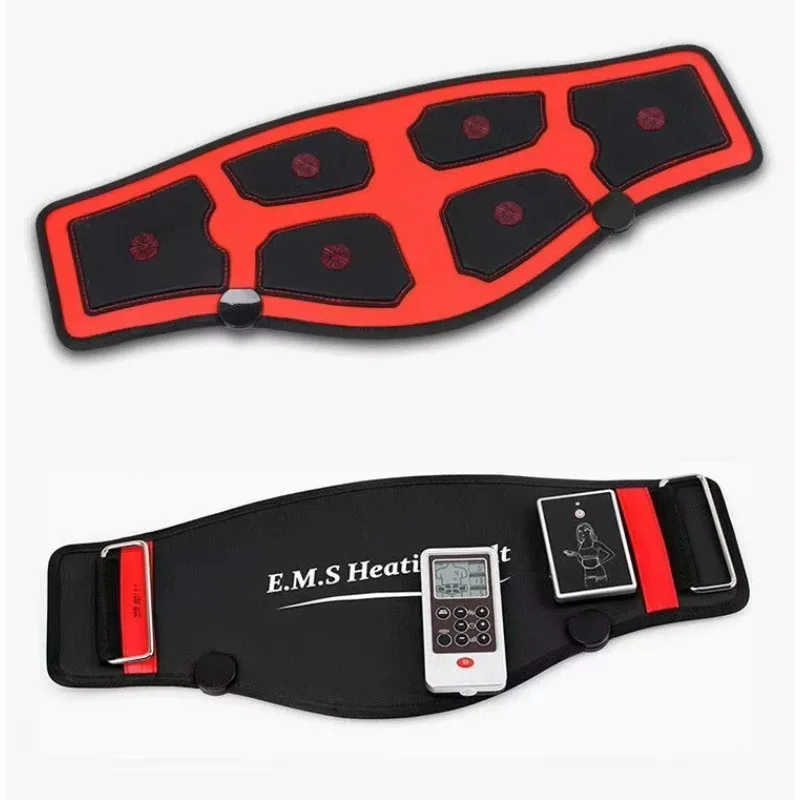 Heating Vibration Waist Massage Belt Lumbar Support Brace Back Pain Relief Massager