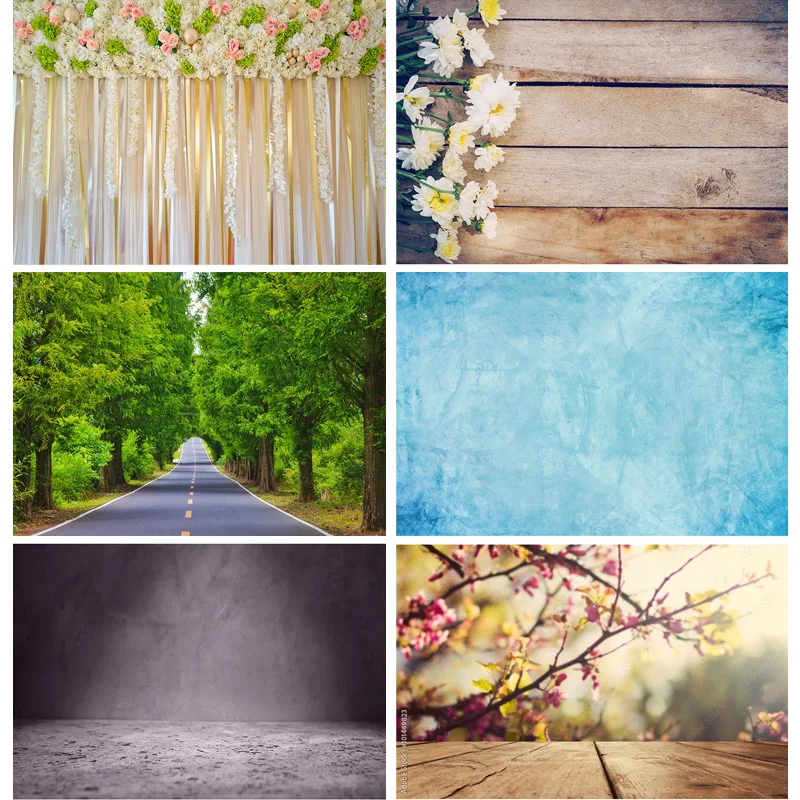 

Vinyl Custom Photography Backdrops Props Flower Wall Planks Landscape Photo Studio Background 2235 JT-03