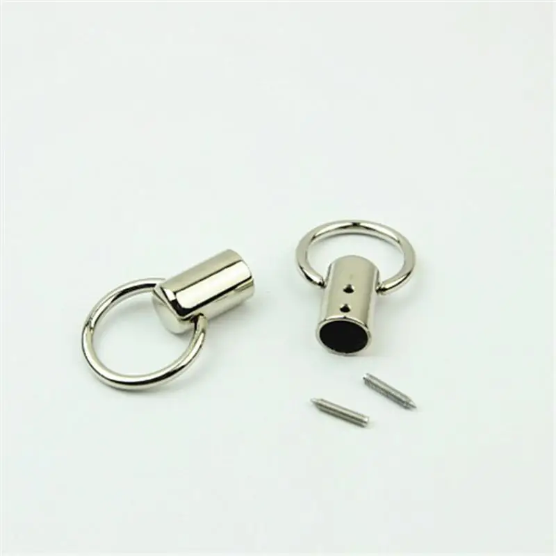 2 Stück Metall-Schlaufen zum Anbringen an der Seitenkante von Taschen, zum Basteln von Lederartikeln, für Taschenriemen, Gürtel, Tragegriffe und Schulteraccessoires. – Detail 4