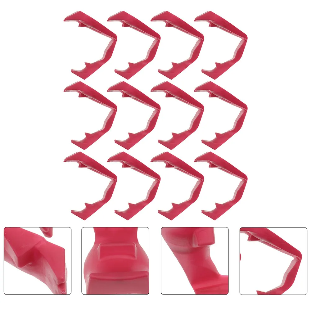 24Pcs Plastic Finger Food Clips Premium PP Material for Ribs Chicken Wings Bbq Finger Tongs Kitchen Serving Food Clamp Party