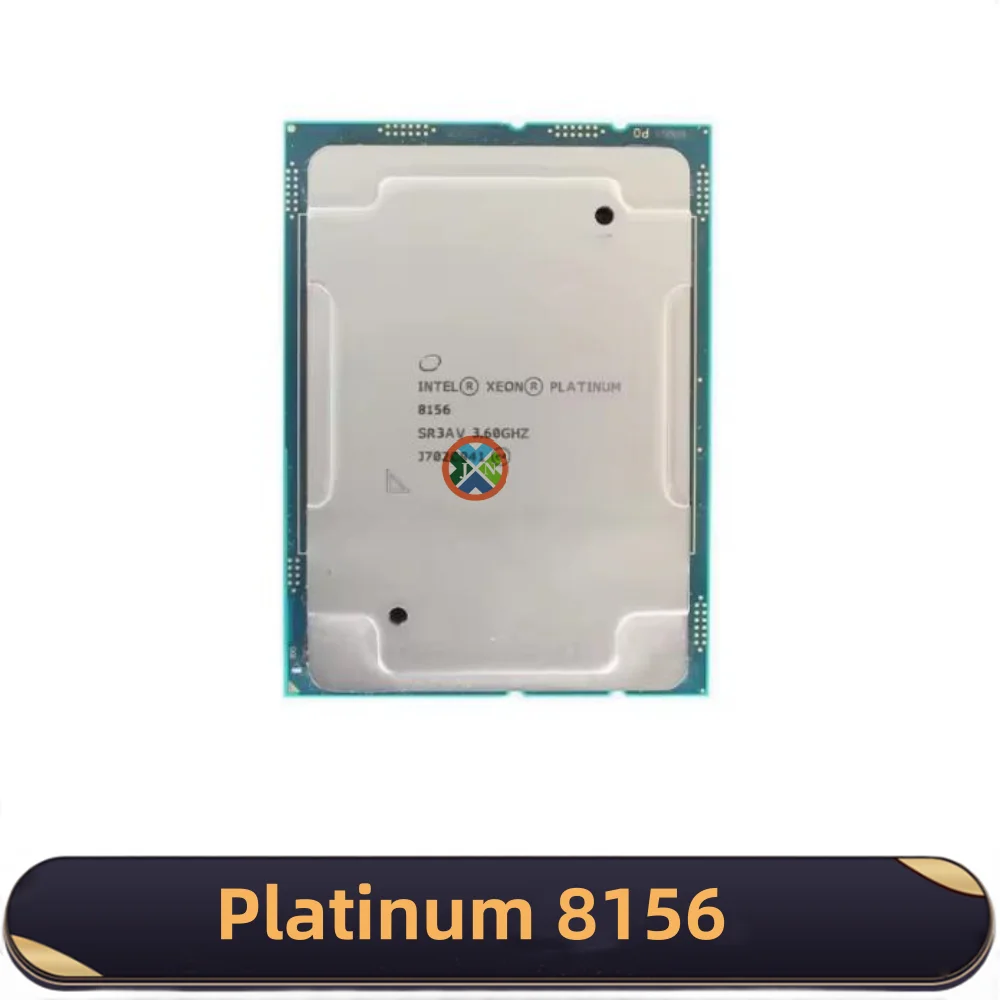 معالج Xeon Platinum 8156 CPU 3.6 جيجا هرتز 16.5 ميجا بايت 4 نوى 8 خيوط 105 وات LGA3647 Platinum8156