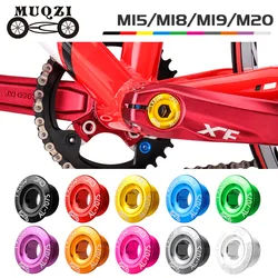 MUQZI M15 M18 M19 M20 Mountain Bike Hollow Integrated Crankset Crank Cover Aluminium Alloy Chainwheel Cranks Screw Bicycle Parts