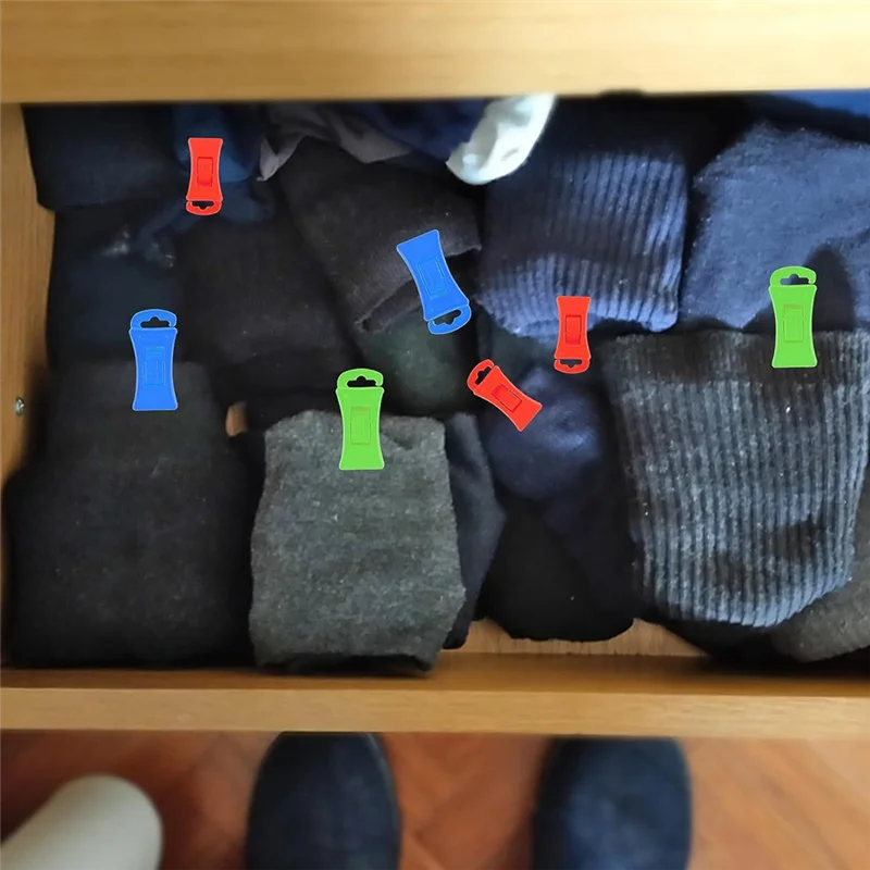60 clipes de meias para máquina de lavar e secar, clipes de meias com ganchos, suporte de meias para máquina de lavar, diretamente na gaveta