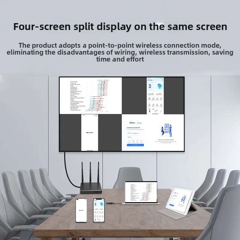 Wireless screen projector hdmi mobile phone tablet 4k computer TYPE-C simultaneous screen interpreter Y5