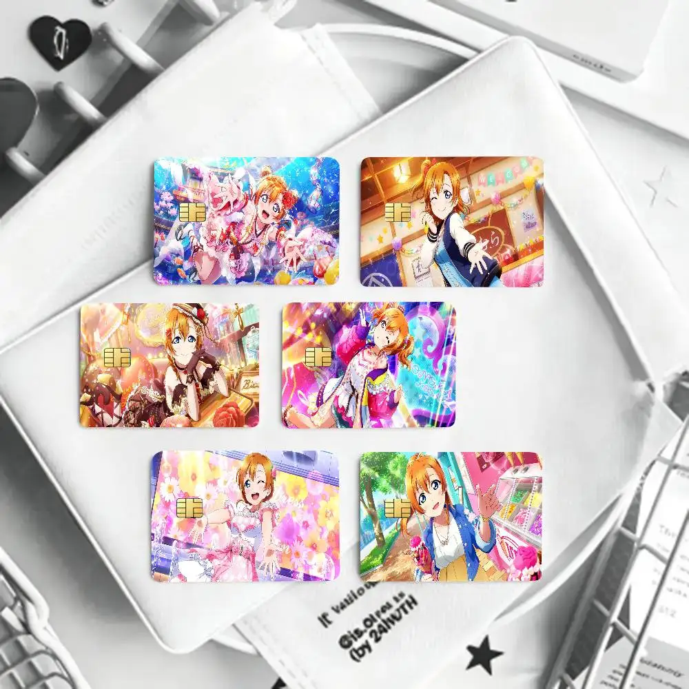 Kosaka Honoka Anime Lovelive Card Sticker Cartoon Art Credit Card Skin Anti Scratch Bank Debit Card Decal