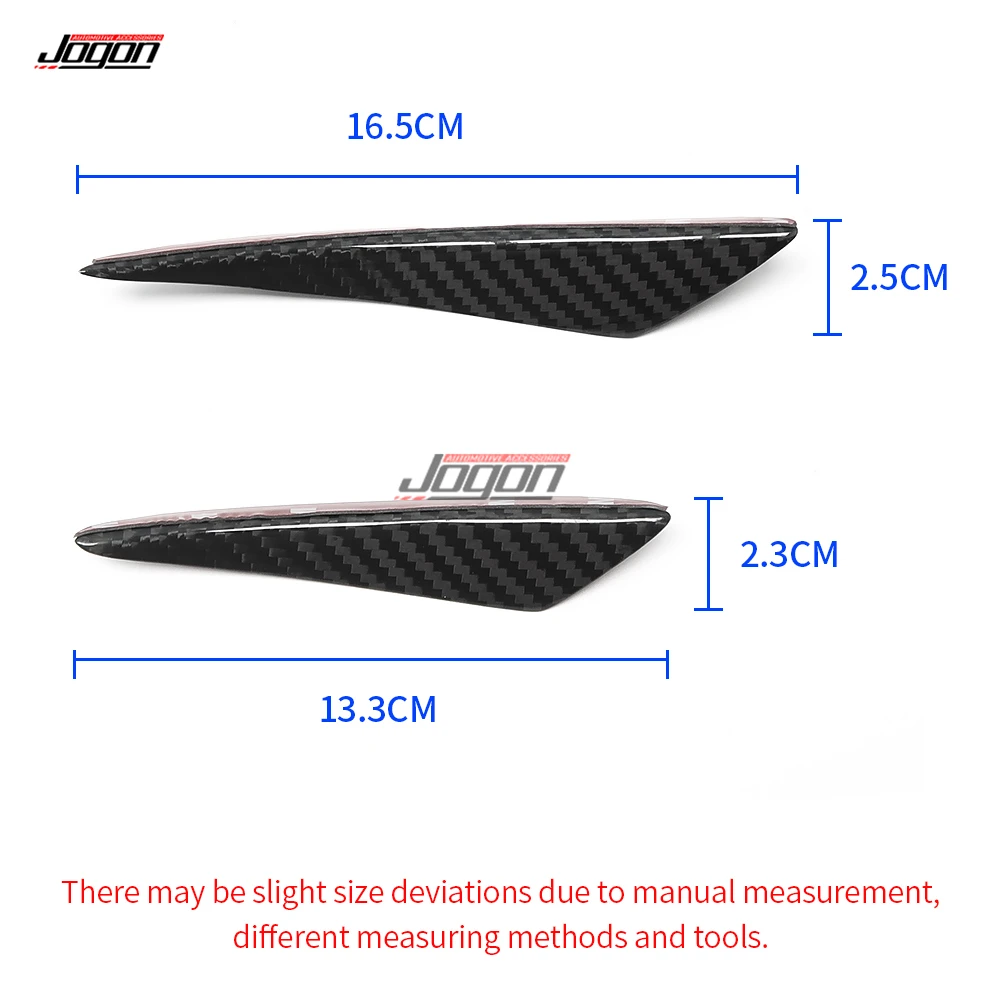 4Pcs Carbon Fiber Front Bumper Lip Splitter Fins Body Spoiler Canards Refit Trim For Peugeot 208 A9 2012-2019 P21 2019-2022