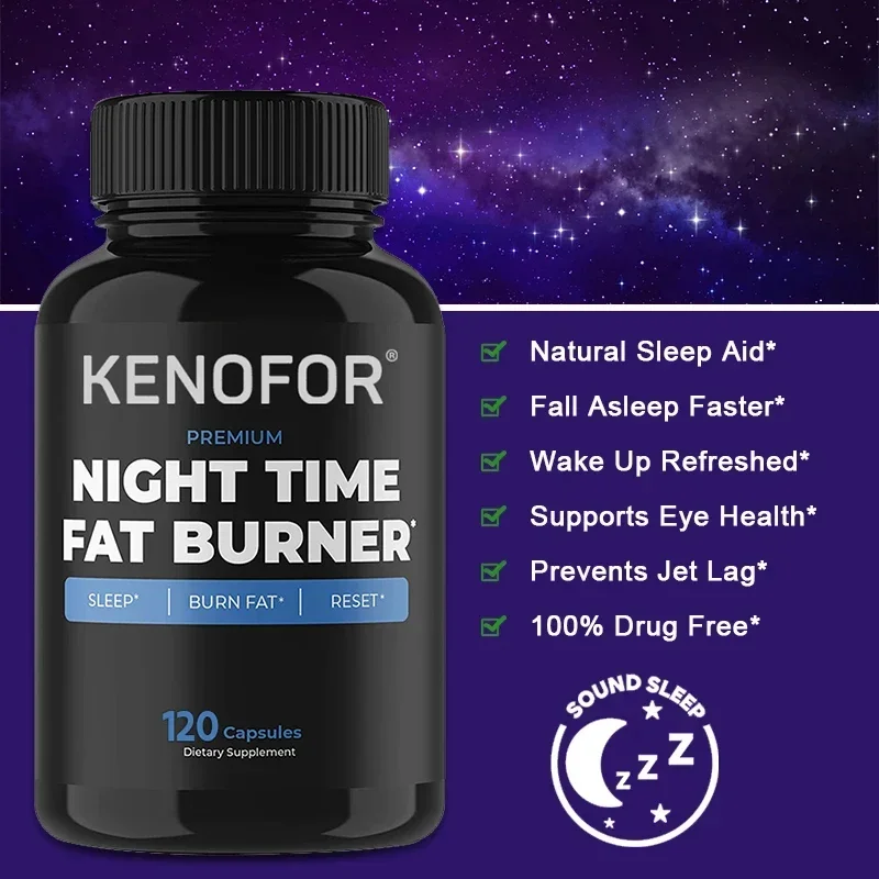 Nighttime Fat Burning Supplement - Helps with fat burning and sleep, healthy weight management and overall health