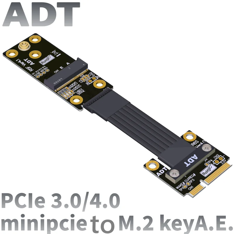 

Беспроводной сетевой адаптер Mini-pcie M.2 key A.E Удлинительный кабель pcie4.0 3,0