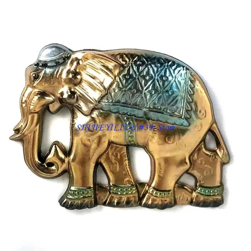 E21F Elephant Decor Mold DIY Desktop Ornaments Pendant Jewelry Epoxy Resin Mold