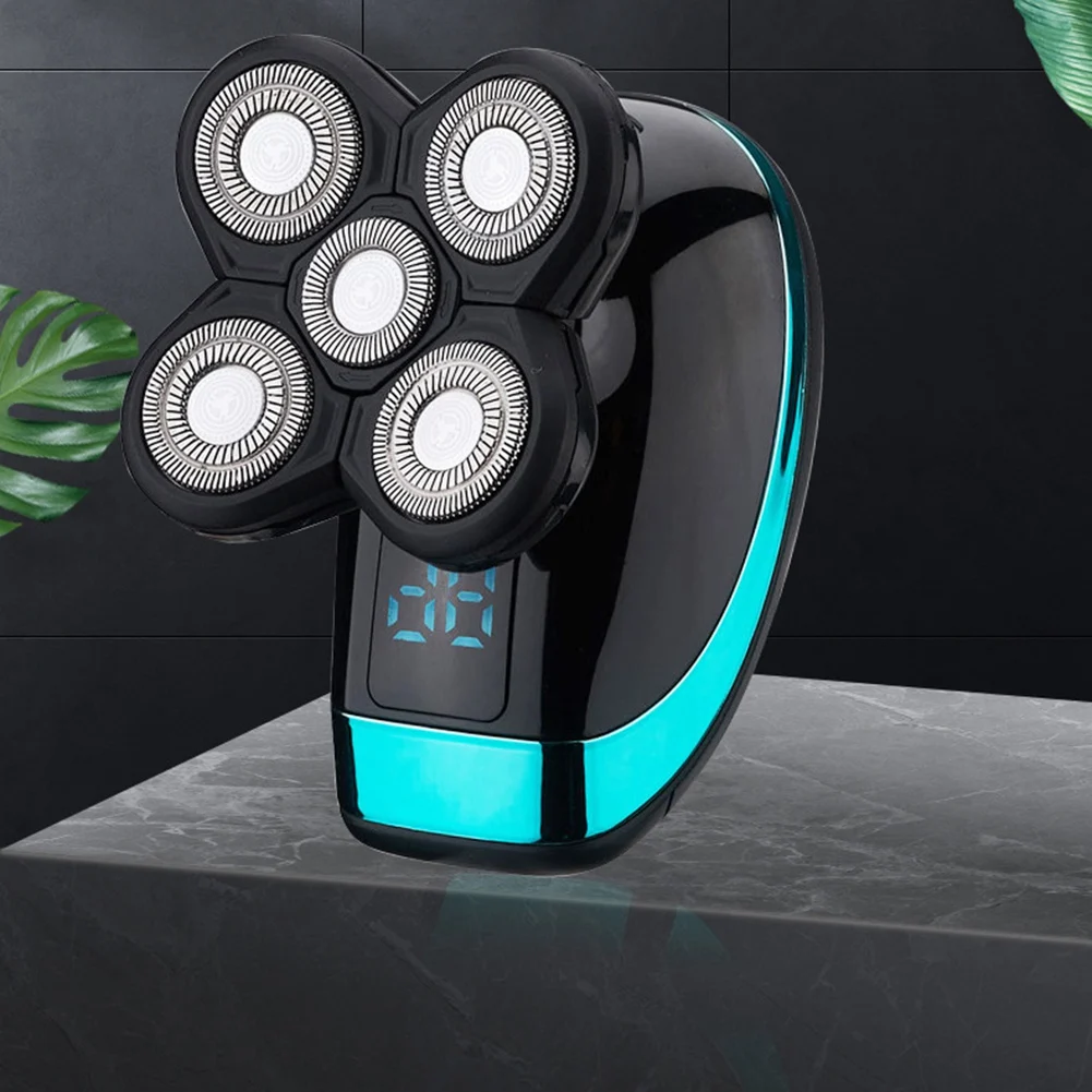 Kit de aseo múltiple para hombres y cuerpo, Afeitadora eléctrica con pantalla Digital, recortadora de pelo y barba, afeitado en seco y húmedo B