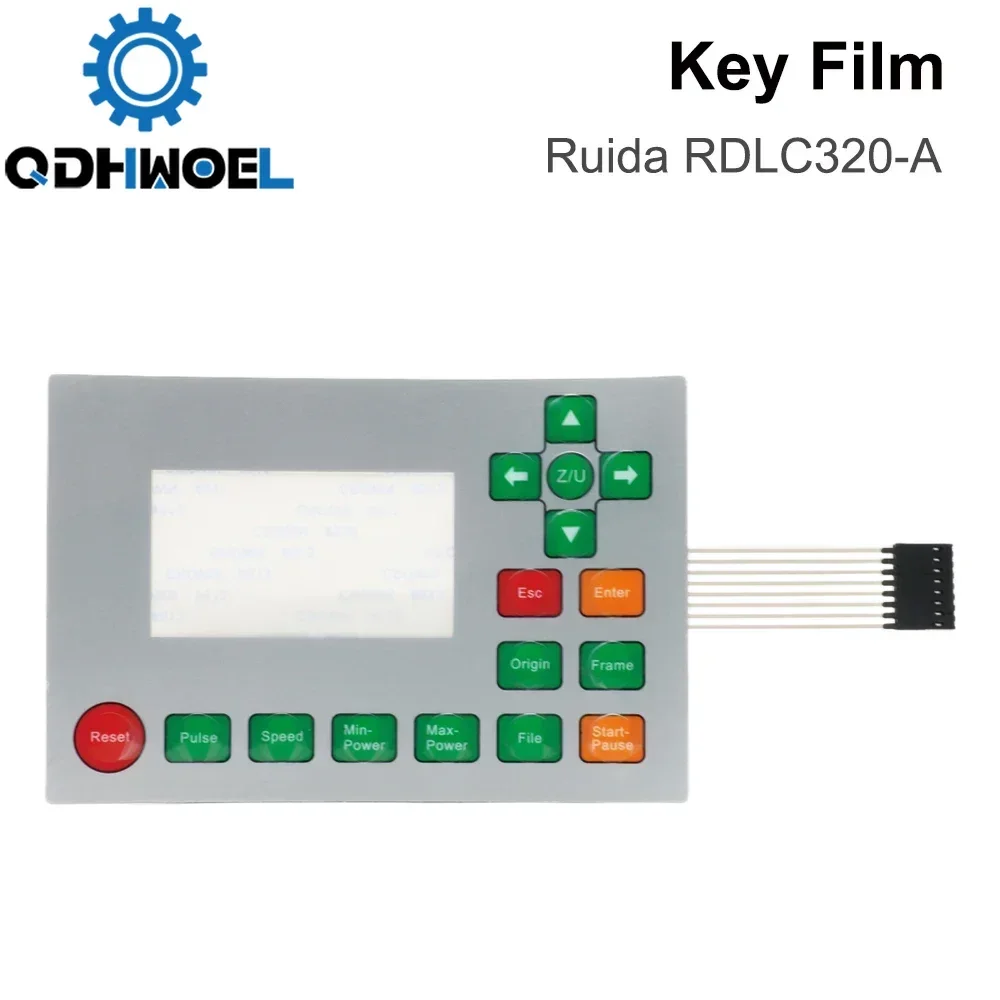 Imagem -02 - Qdhwoel Ruida Cartões de Controle Interruptor de Membrana para Rdlc320-a Rdc6332m Rdc6442s Rdc6332g Rdc6442g Painéis Chave Filme Teclado Máscara