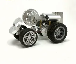 physics experiment Educational toy Stirling engine car mode steam car micro generator mini engine diy steering trolley