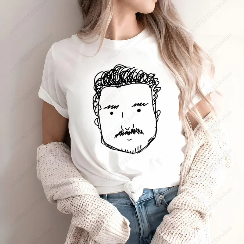 Pedro Pascal-Camiseta Vintage de papá para mujer, camiseta de manga corta a la moda de verano, camiseta informal a la moda, camisetas con cuello redondo