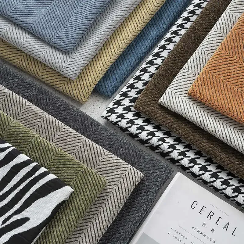 Dicker Chenille-Sofatisch pro Meter für Polsterung, Tischdecke, Kissenbezug, Haustierbett, Tasche, DIY-Nähtuch, tragbar, weich, Beige, Grün