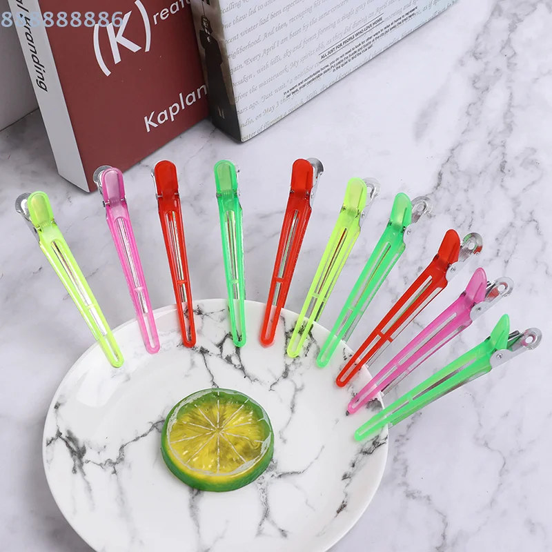 

5pcs Professional Matte Sectioning Clips Crocodile Hairdressing Hair Style Barbers Clips Clamps Hairdressing Salon Hair Grip