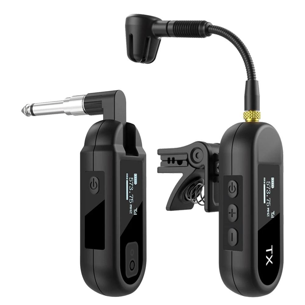 

Long Range Mic System UHF Saxophone Mic System Stage Performance Compact Size High Sensitivity Low Distortion Preset EQ Level