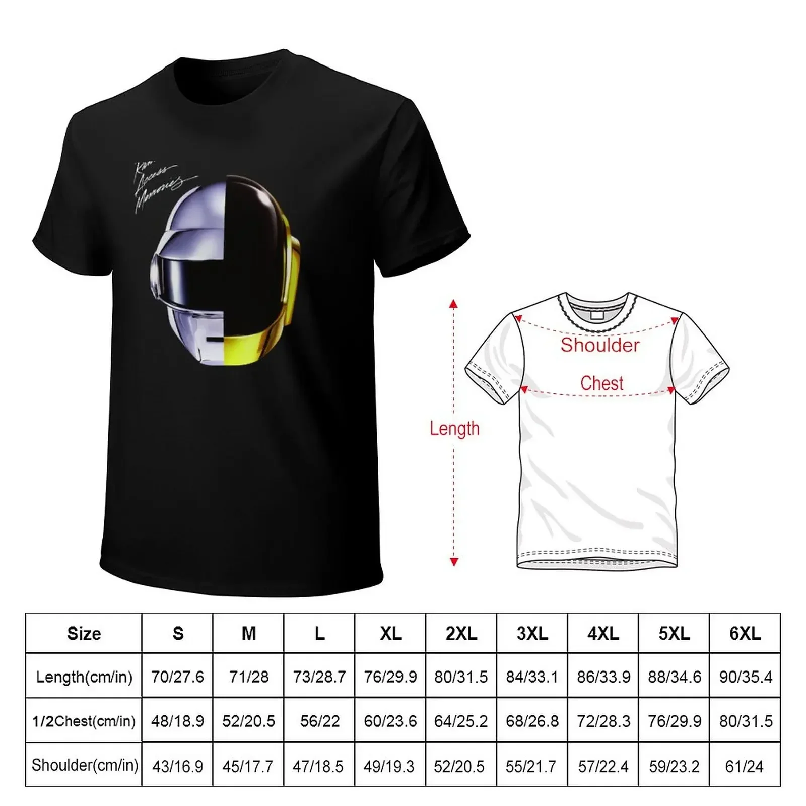 Daft Punk Random Access Memories T Shirt T-Shirt rapper graphic tees plain mens t shirt