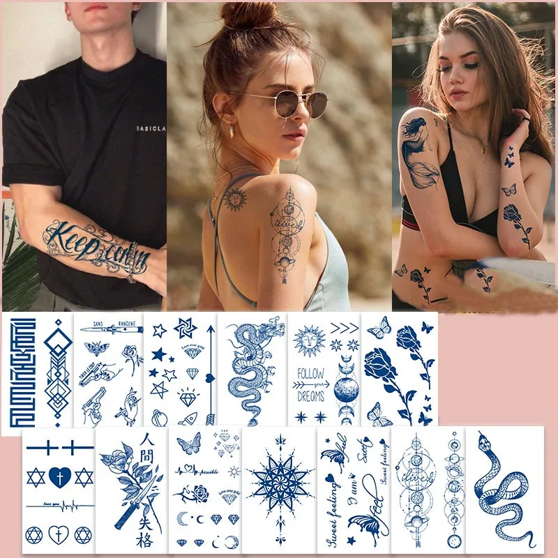 

Semi-Permanent Temporary Tattoo Sticker for Men Kids Girl Boys Long-Lasting Waterproof & Realistic Body Arrow Tattoo Stickers