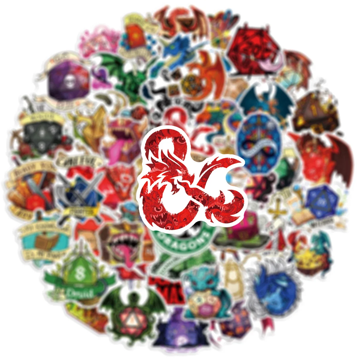 10/50PCS Dungeons & Dragons Graffiti Adesivi Squisito Fresco Giocattoli FAI DA TE Segreto per Bottiglia Scrapbook Borsa Da Viaggio Decalcomanie Estetiche