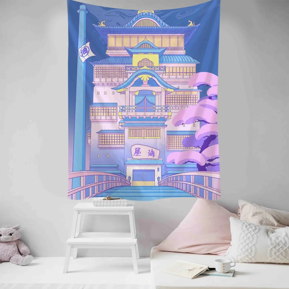 VIKAMA Teenager-Mädchen-Raumdekoration, Wandteppich, Hippie, romantischer Wandteppich, Wandbehang, niedliche Raumdekoration, Kawaii