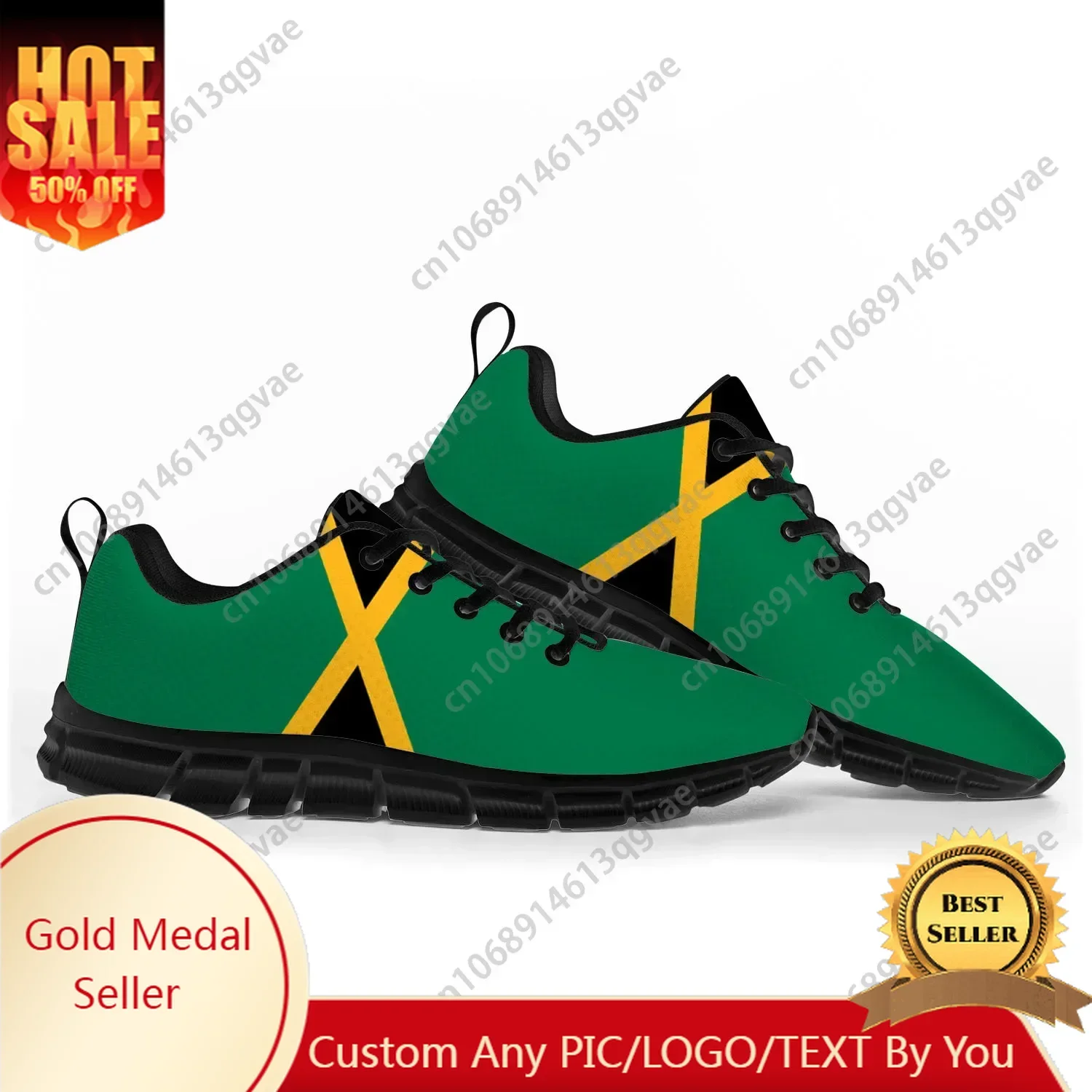 

Jamaican Flag Sports Shoes Mens Womens Teenager Kids Children Sneakers Jamaica Casual Custom High Quality Couple Shoes