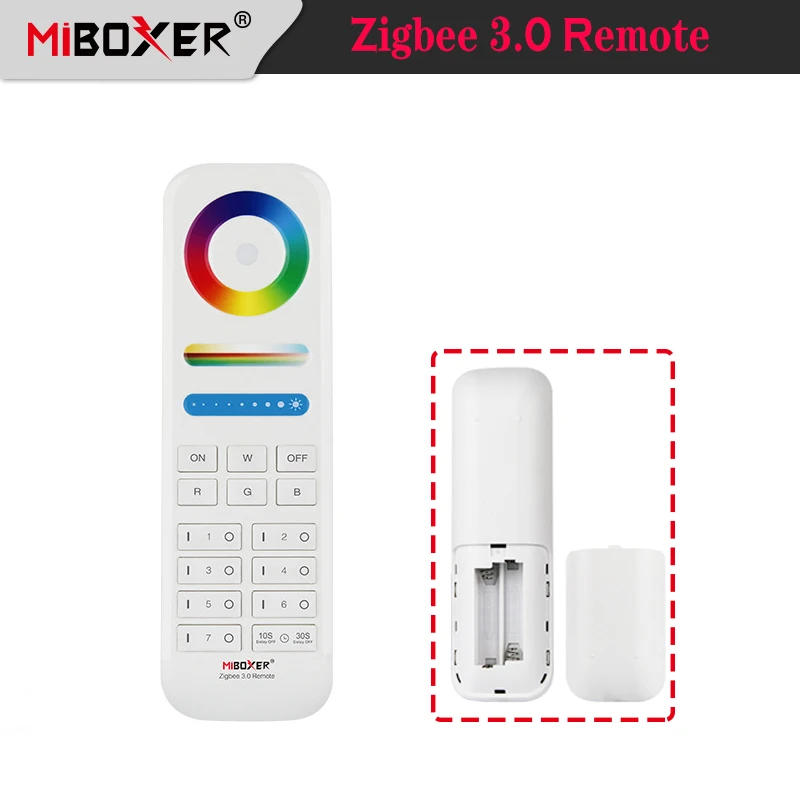 

Miboxer Zigbee 3.0 RGB+CCT Remote Controller 7 Zones Use For Zigbee 3.0 series LED Lights/Controller FUT089Z 7 Zones