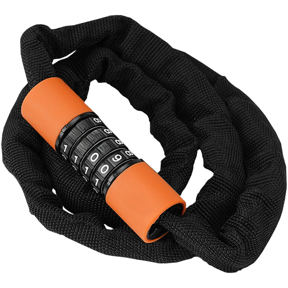 1pc Bike Chain Lock Anti-Theft Security Password Chain Lock 4 Digit Code Combination Security Lock Mount Bike Chain Lock
