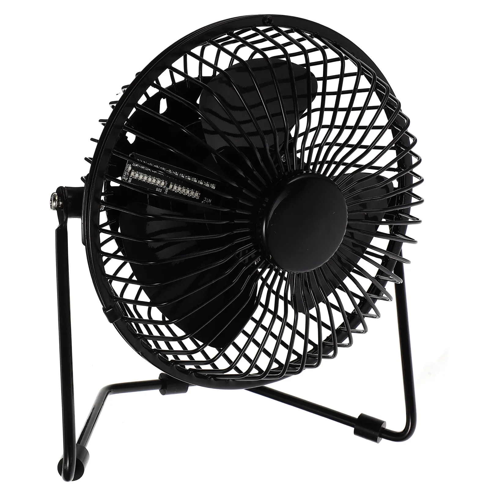 Mini USB Temperature Fan Portable Metal Brushless Degree Rotation Cooling Fan for Home Office Travel
