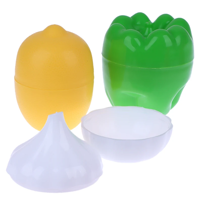 البصل والثوم والطماطم والليمون والفلفل الأخضر الطازج للتخزين في المطبخ، صندوق طعام منظم إبداعي، حاويات خضروات هشية