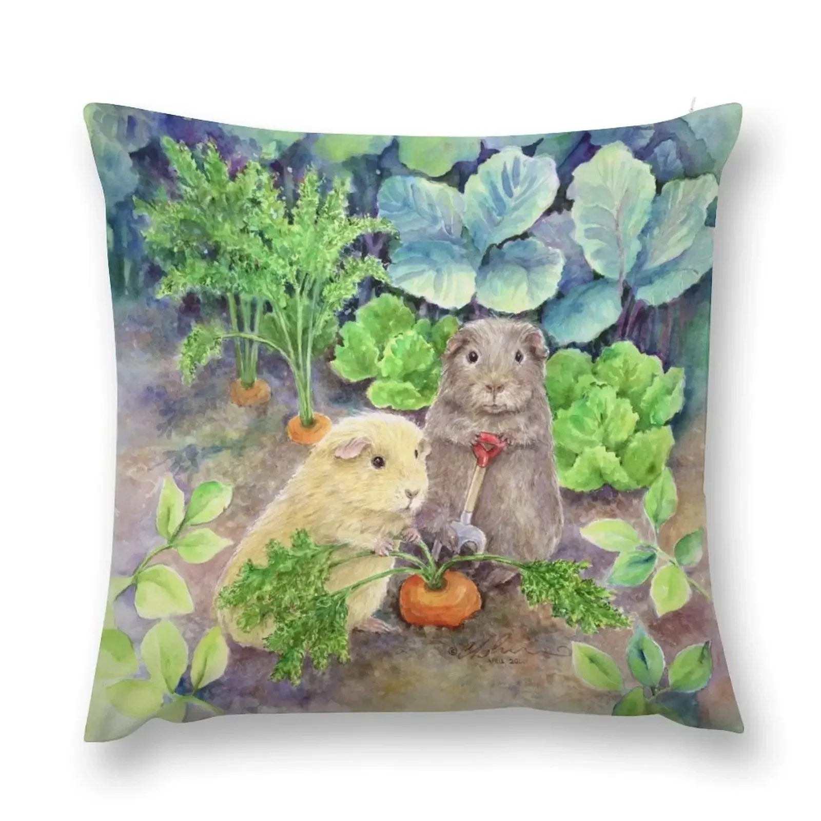 

The Gardeners Throw Pillow pillows decor home Marble Cushion Cover autumn decoration Sofa Decorative Covers pillow