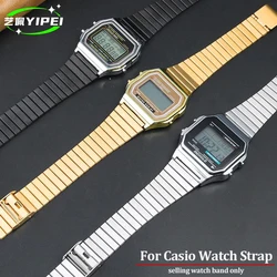 18mm For Casio a168w/A158W MRW200/AEQ-110 A158 / A159 / A168 /A169 /B650 /AQ230/ 700 Metal Bracelet Strap Fine Steel Watch Band