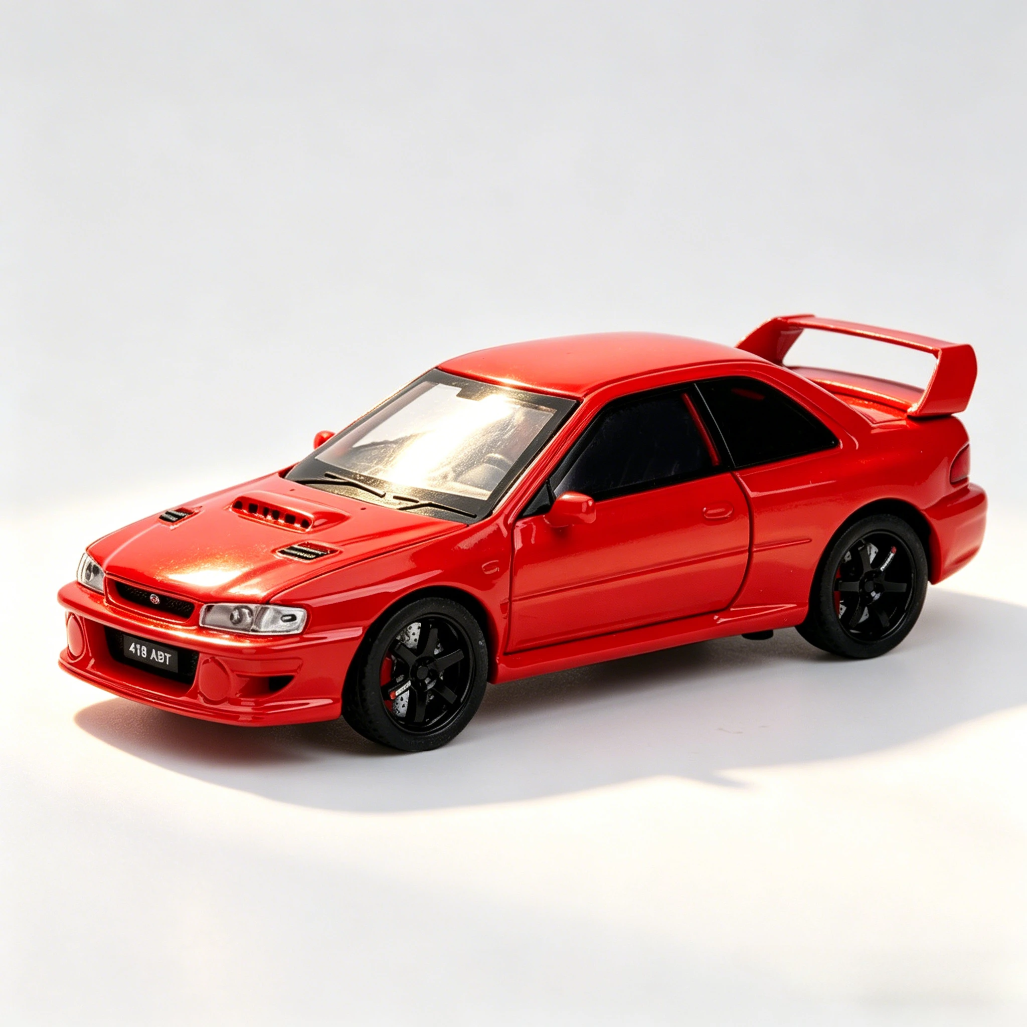 

1:32 Impreza WRX STI Modified Car Alloy Miniature Toy Diecast Model Sound Light Doors Opened Vehices Holiday Gift for Boy