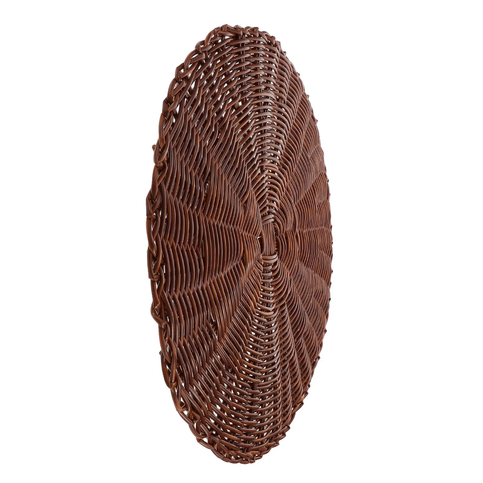 Handmade Round Breathable Seat Cushion Imitation Rattan Braided Stool Pad Indoor Outdoor Comfortable Sitting Mat