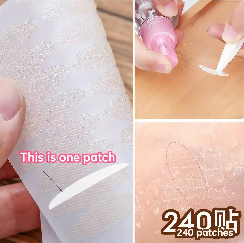 شريط جفن مزدوج غير مرئي - رفع طبيعي للعيون الأحادية الصلبة والغطاء يقاوم العرق والزيت ملصقات جفن مزدوج مقاومة للماء - #6