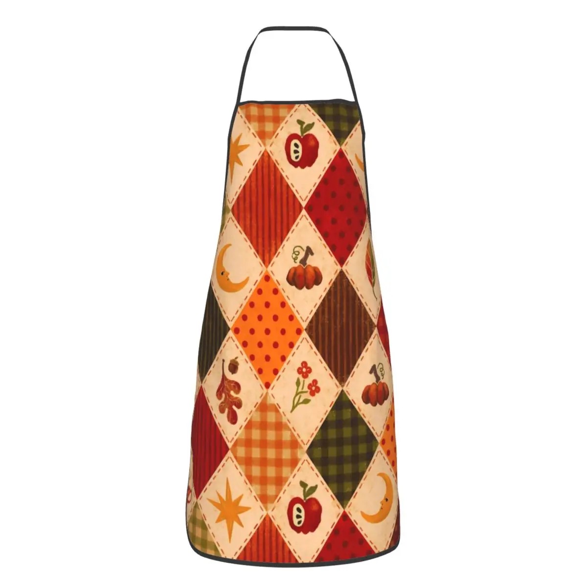 

Thanksgiving Turkey Polyester Apron Maple Leaves Autumn 52*72cm Kitchen Baking Bib Tablier Gift Pinafores for Chef Barista