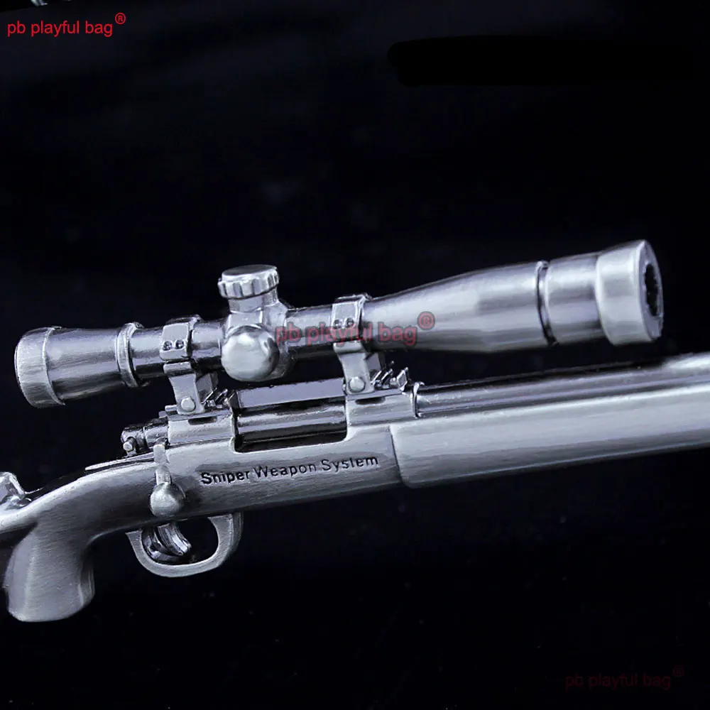 Porte-clés en alliage M24 Sniper, Mini pistolet jouet en métal, modèle de décoration, périphériques de jeu, figurines d'action, jouet pour enfants, cadeau de noël ZG411