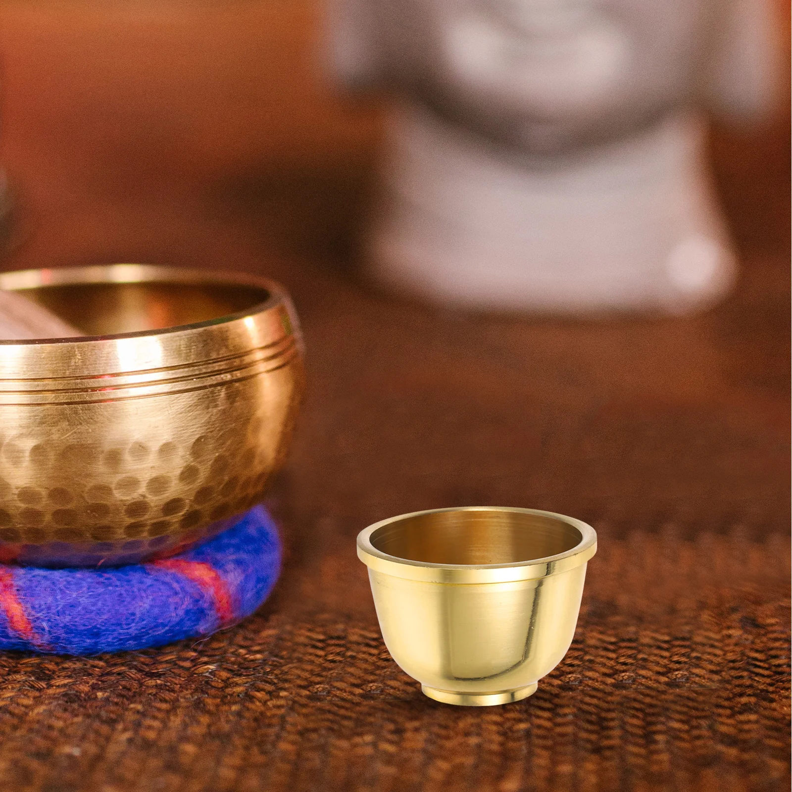 

Brass Offering Cup Pure Copper Small Buddhist Offering Bowl Sacrifice Prop Chalice Goblet Water Purification Altar Decor