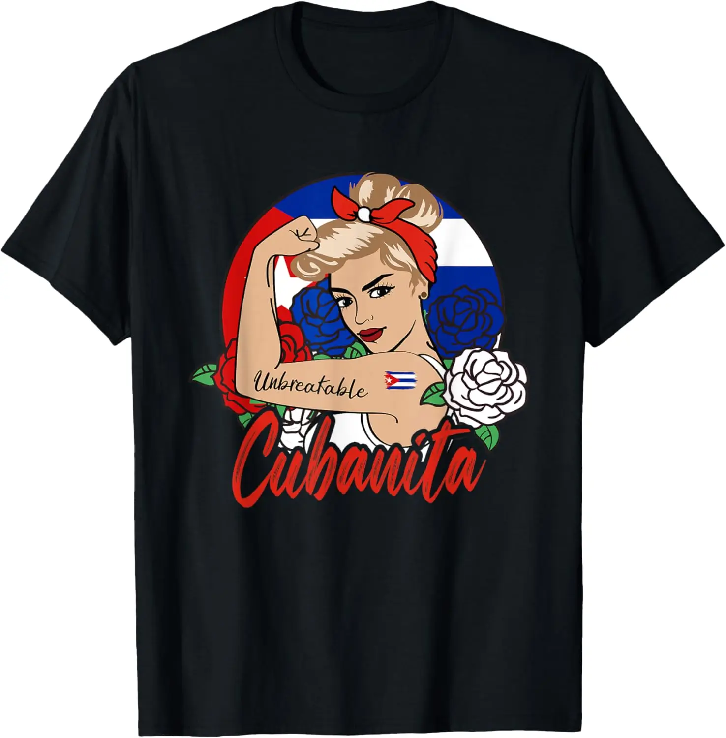 Cubanita Cuba chica cubana Mujer Cubana bandera camiseta