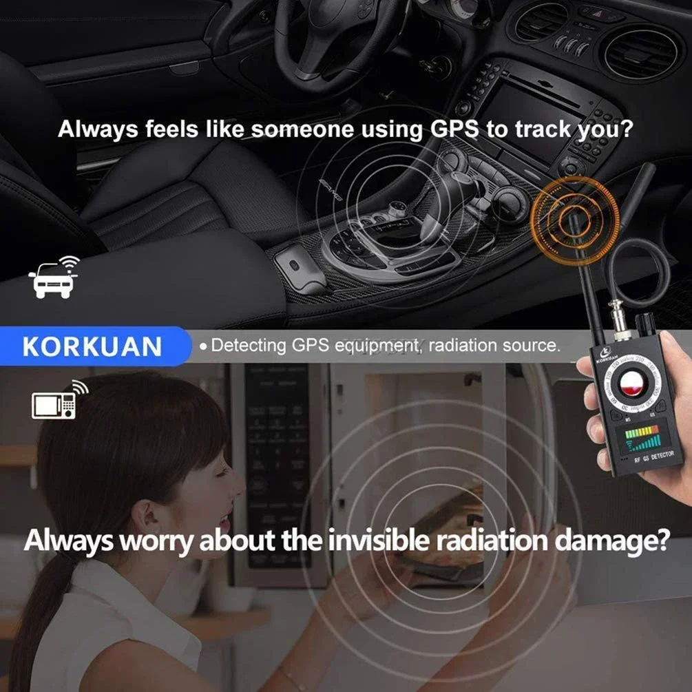 Mini détecteur de caméra cachée espion, Protection de sécurité, Gadgets de piratage, détecteur d'espionnage, Signal RF, Scanner GPS Espia Cámaras dedektör