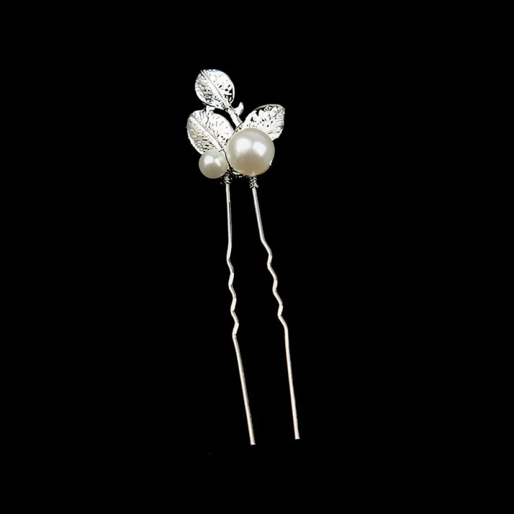Bridal Pearl Flower Hair Pin Set Handmade Luxury Headpiece Elegant Hair Accessory For Wedding Banquet Styling Ornament