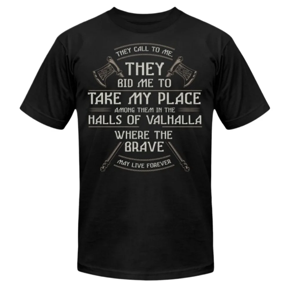 

Vintage Norse Style Valkyrie Nordic Warriors Quote T-Shirt 100% Cotton O-Neck Short Sleeve Summer Casual Mens T-shirt Size S-3XL