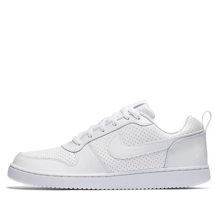 Nike Court Borough Low тройные белые шорты из синтетической кожи в стиле ретро, мужские однотонные белые шорты