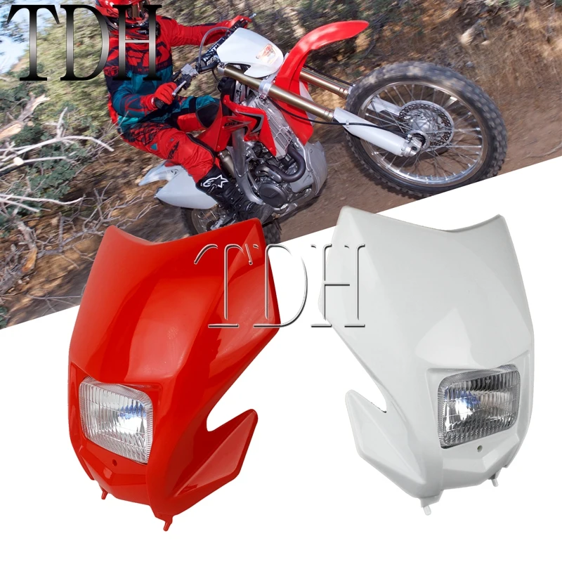 Motorcycle Headlights Headlamp For Honda CR CRF XR CRF230 CRF250 250R 250X RX 450R 450X Kawasaki Enduro Dirt Pit Bike Motocross