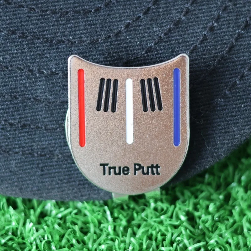 

New True Putt Golf Ball Marker Cap Clip Practical Putting Alignment Aiming Tool Hat Clip for Enhanced Golf Performance